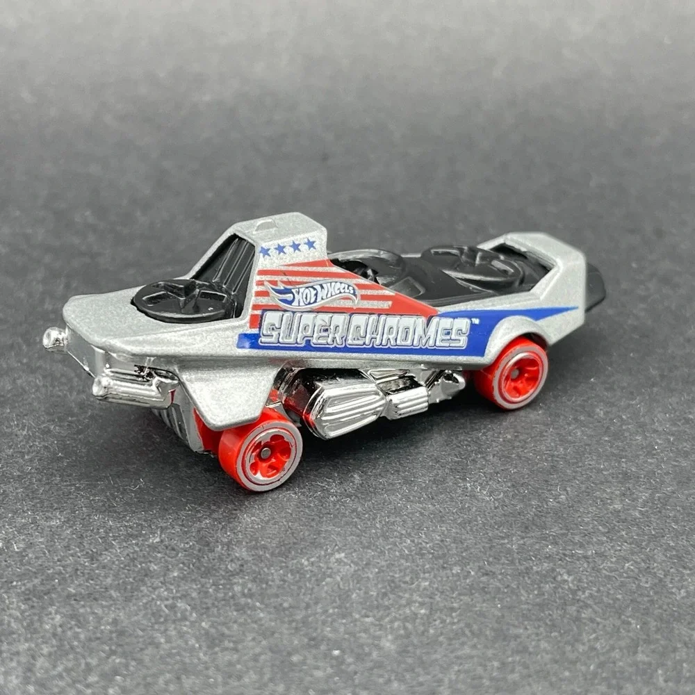 Hot Wheels Super Chromes Hover & Out Silver Vehicle Diecast 1/64 Scale